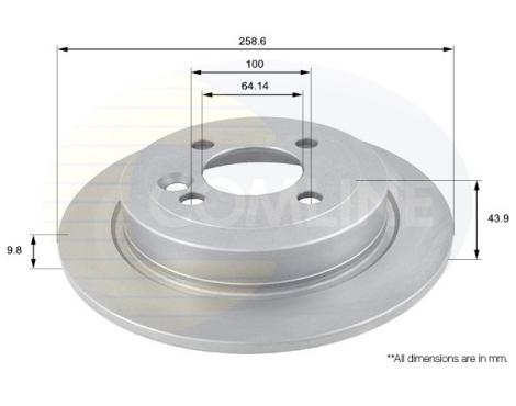 COMLINE Brake Disc Comline