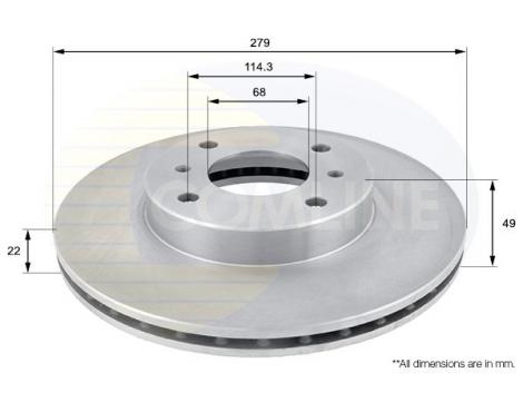 COMLINE Brake Disc Comline