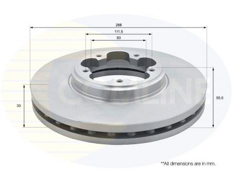 COMLINE Brake Disc Comline