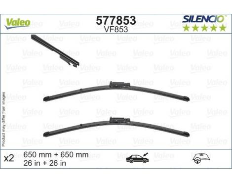 VALEO Wiper Blade SILENCIO FLAT BLADE SET 650mm & 650mm