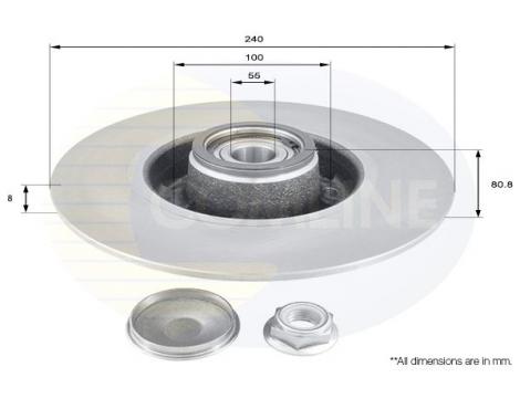 COMLINE Brake Disc Comline