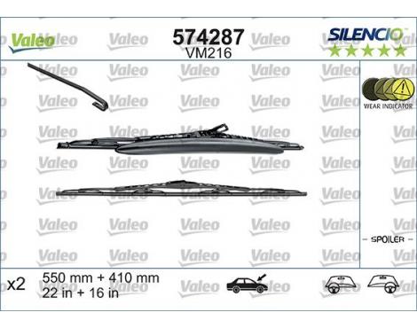 VALEO Wiper Blade SILENCIO CONVENTIONAL SET 550mm & 410mm