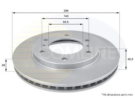 COMLINE Brake Disc Comline