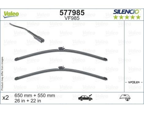 VALEO Wiper Blade SILENCIO FLAT BLADE SET 550mm & 650mm