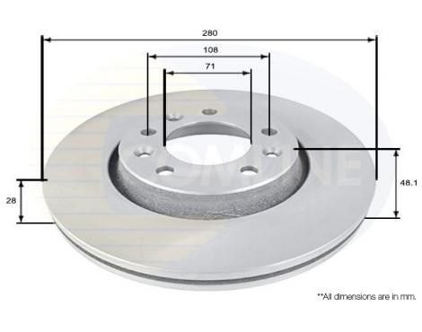 COMLINE Brake Disc Comline