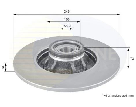 COMLINE Brake Disc Comline