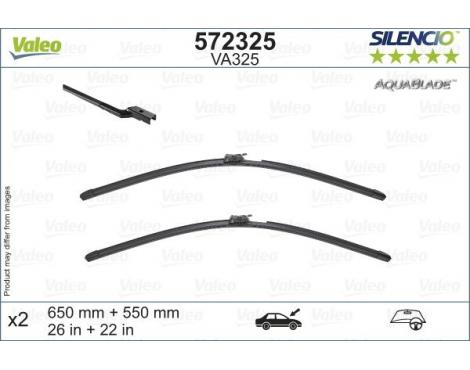 VALEO Wiper Blade SILENCIO AQUABLADE SET 650mm & 550mm